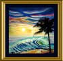 Bombora-Acrylic-Artwork-by-Dan-Seitzinger-5-21-15-Signed-Framed