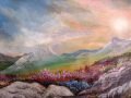 Mountain-Wildflowers-at-Sunset-Painted-by-Dan-Seitzinger-11-8-19-Signed-scaled