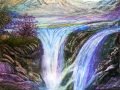 Sunrise-Valley-Falls-Pastel-Artwork-by-Dan-Seitzinger-scaled