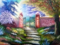 The Garden Gate - Painted by Dan Seitzinger - Acrylic on a Canvas Pannel - 7-20-17