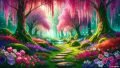 Fairytale-Forest-Pathway-Digital-Art-by-Artist-Dan-M.-Seitzinger-scaled