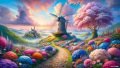Path-to-a-Windmill-Dreamland-Digital-Art-by-Artist-Dan-M.-Seitzinger-scaled
