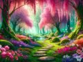 Fairytale-Forest-Pathway-Digital-Art-by-Artist-Dan-M.-Seitzinger-scaled