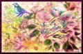 Watercolor-Acrylic-Bird-and-Flowers-by-Dan-Seitzinger-8-26-19