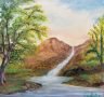 Afternoon-Waterfall-Oil-Painting-by-Dan-Seitzinger-6-12-22-scaled