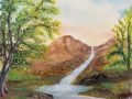 Afternoon-Waterfall-Oil-Painting-by-Dan-Seitzinger-6-12-22-scaled